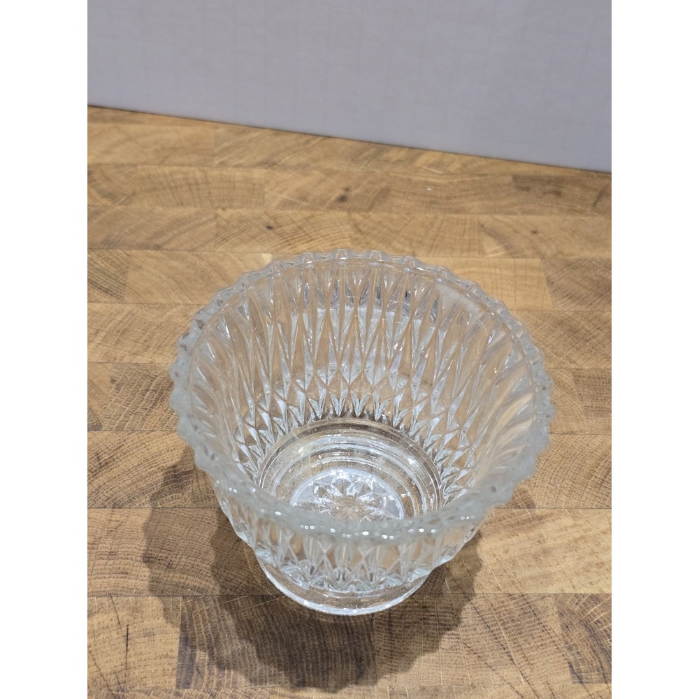 Vintage Libbey Glass Company LRS45 Clear Open Sugar Bowl 2.75" Tall